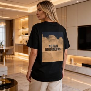 No Rain No Rainbows Shirt | Motivational Quote Tee | Inspirational Graphic T-Shirt