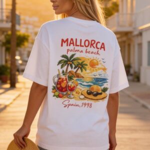 Mallorca Palma Beach T-Shirt | Mallorca Spain Vacation Tee | Beach Travel Shirt | Summer Graphic Tee | Mallorca Souvenir Gift